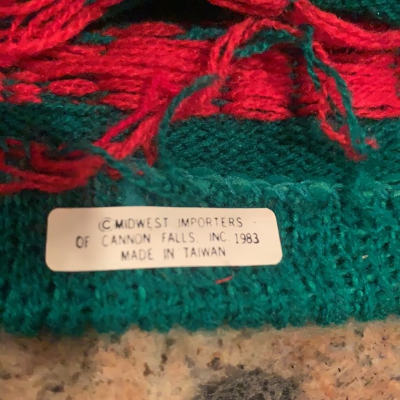 Vintage Suede Teddy Bear with Hat & Sweater Let It Snow ❄️ - Picture 5 of 5